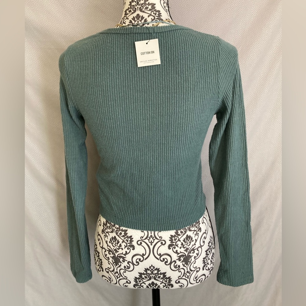 Cotton On | NWT Women’s Billy Brushed Ribbed Long Sleeve Crop Top - Picture 4 of 6